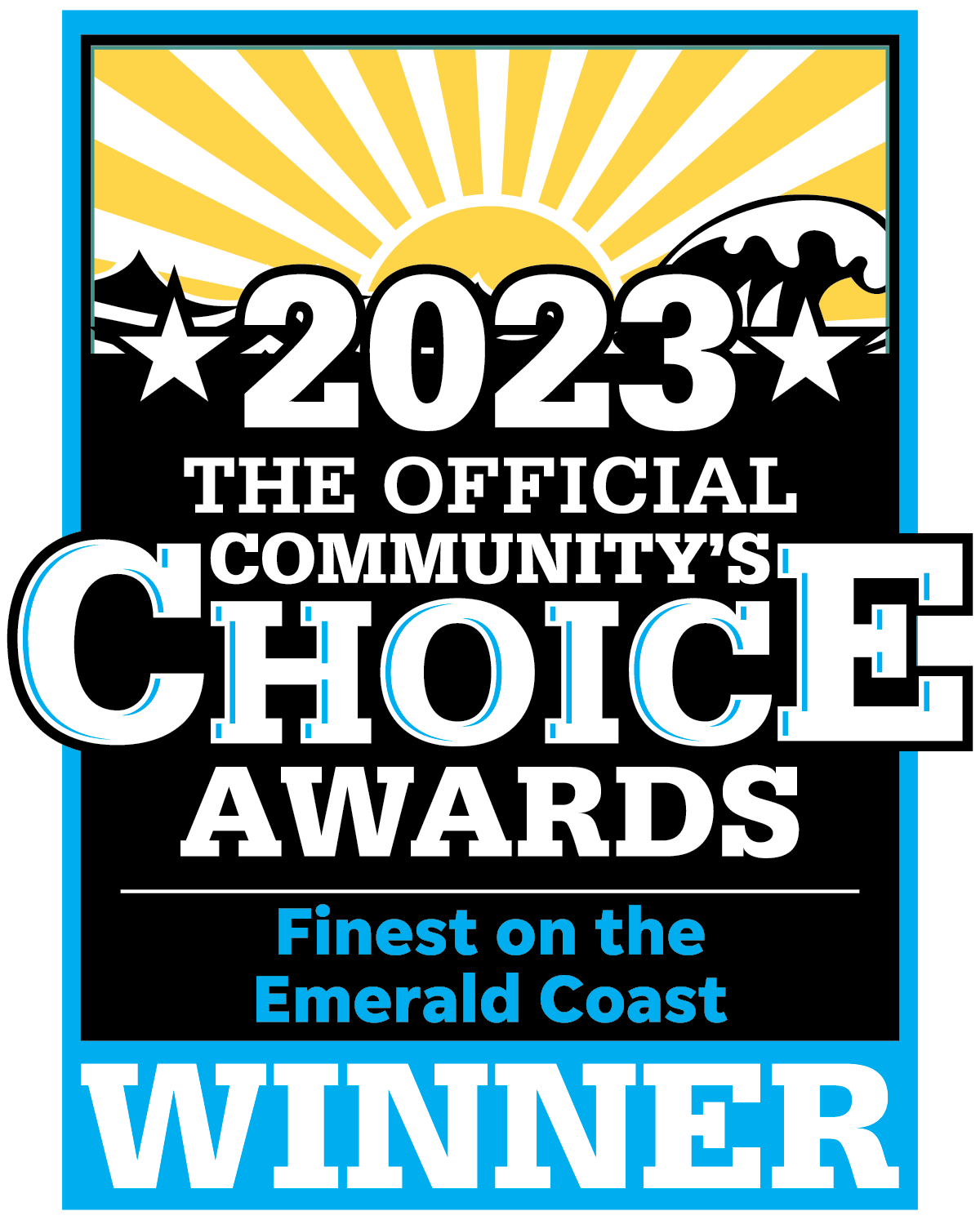 2023 The Official Community's Choice Awards Finest on the Emerald Coast WINNER